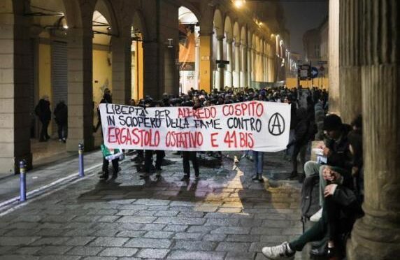 Bologna, Italy: From a cell in 41 bis an anarchist is making a State tremble – Leaflet  given out at the gathering on February 3rd ,2023