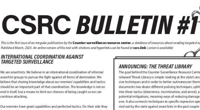 (de/en/fr) CSRC Bulletin #1