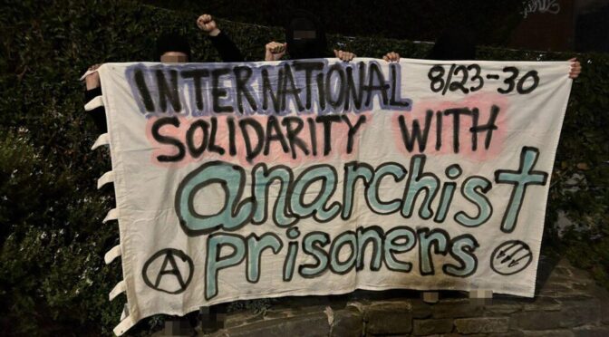 Solidarity With Anarchist Prisoners: A Message From Occupied Ohlone/Miwok Territory (San Francisco, USA)