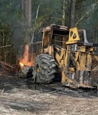 Logging Equipment In Camden County GA Destroyed By Arson ( United States)