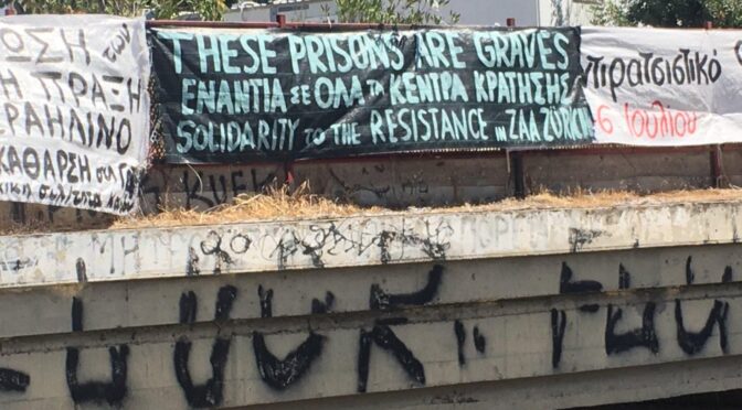 In Solidarity to the struggle in the detention centre kloten. (Zurich, Switzerland)
